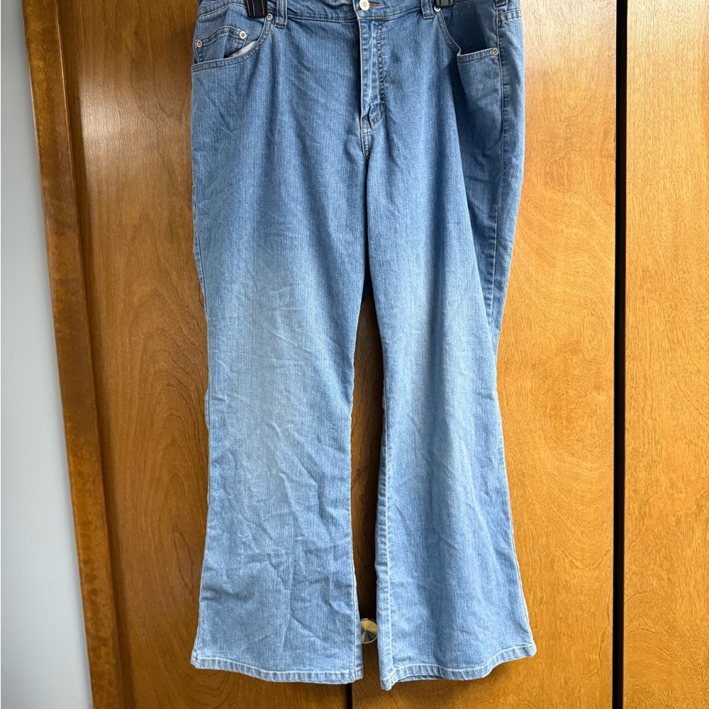 Avenue Light Blue Bootcut Denim Jeans